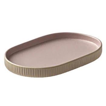Playground Oval Platter 7-1/8"L x 4-3/8"W x 3/4"H coupe - Rose - Case of 6
