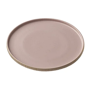 Playground Round Plate 10-5/8" dia. x 2-1/2"H flat high rim - Rose - Case of 6