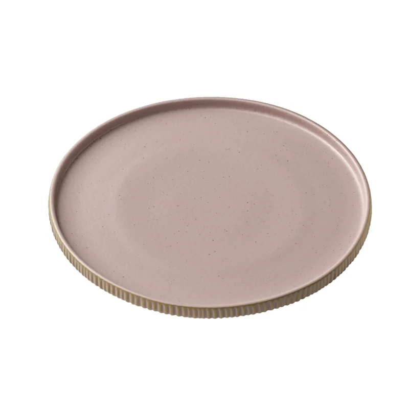 Playground Round Plate 10-5/8" dia. x 2-1/2"H flat high rim - Rose - Case of 6 Playground Round Plate 10-5/8" dia. x 2-1/2"H flat high rim - Rose - Case of 6