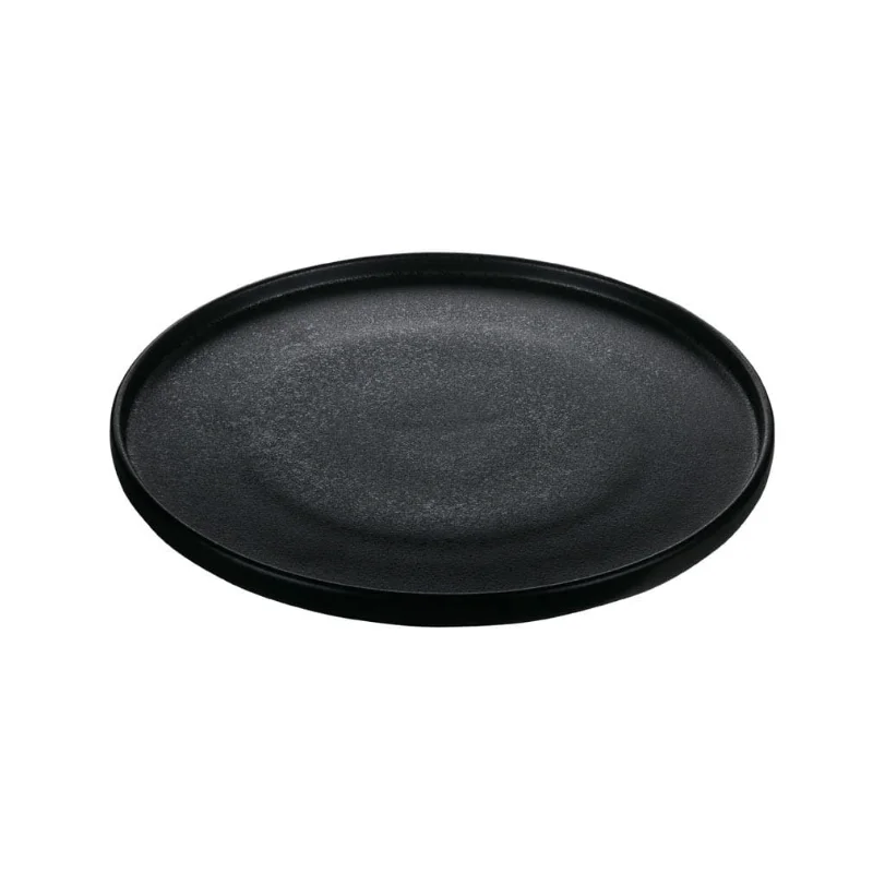 Playground Round Plate 10-5/8" dia. - Black - Case of 6 Playground Round Plate 10-5/8" dia. - Black - Case of 6