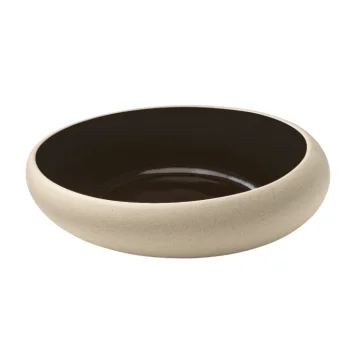 Playground Round Plate 6-3/4” dia. x 1-3/4"H half-deep coupe - Black - Case of 6