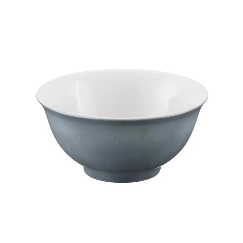 Schonwald Round Bowl 5" dia. - White Interior/Blue Grey Exterior - Case of 12 Schonwald Round Bowl 5" dia. - White Interior/Blue Grey Exterior - Case of 12