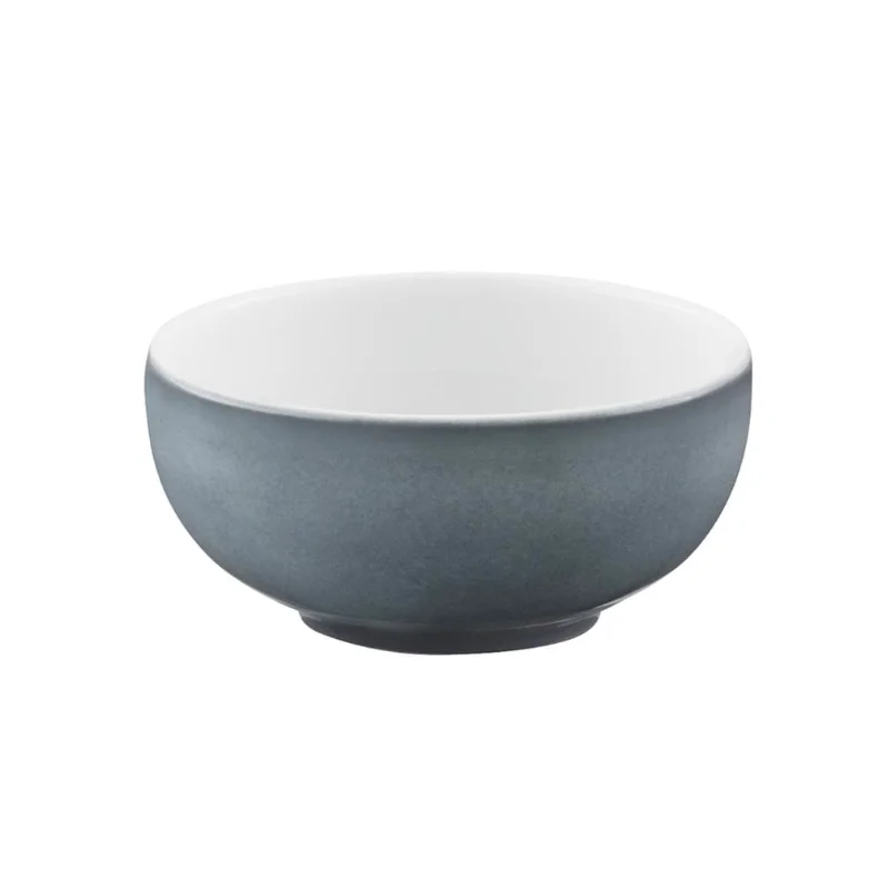 Schonwald Round Dip Dish 2-1/2" dia. - White Interior/Blue Grey Exterior - Case of 24 Schonwald Round Dip Dish 2-1/2" dia. - White Interior/Blue Grey Exterior - Case of 24
