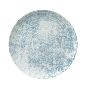 Schonwald Round Plate 12-5/8" dia. coupe - Structure Blue - Case of 6