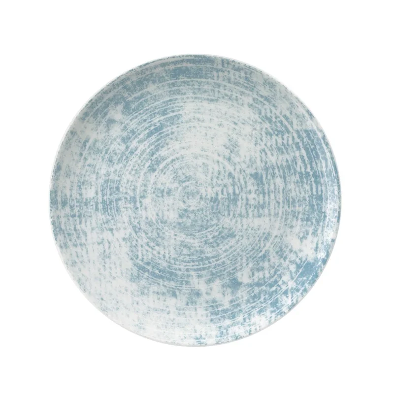 Schonwald Round Plate 12-5/8" dia. coupe - Structure Blue - Case of 6 Schonwald Round Plate 12-5/8" dia. coupe - Structure Blue - Case of 6
