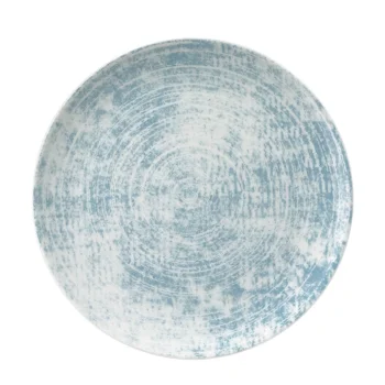 Schonwald Round Plate 11" dia. coupe - Structure Blue - Case of 6