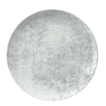 Schonwald Round Plate 11" dia. coupe - Structure Grey - Case of 6