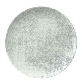Schonwald Round Plate 7-7/8" dia. coupe - Structure Grey - Case of 12