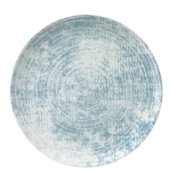 Schonwald Round Plate 6-2/3" dia. coupe - Structure Blue - Case of 12