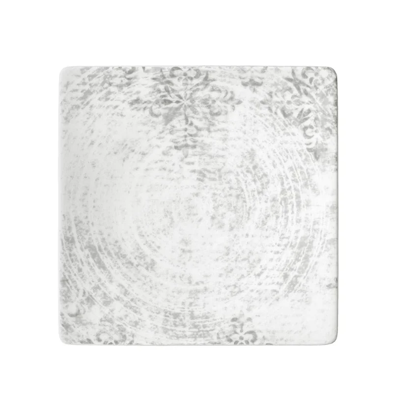 Schonwald Square Plate 10-5/8" x 10-5/8" - Structure Grey - Case of 6 Schonwald Square Plate 10-5/8" x 10-5/8" - Structure Grey - Case of 6