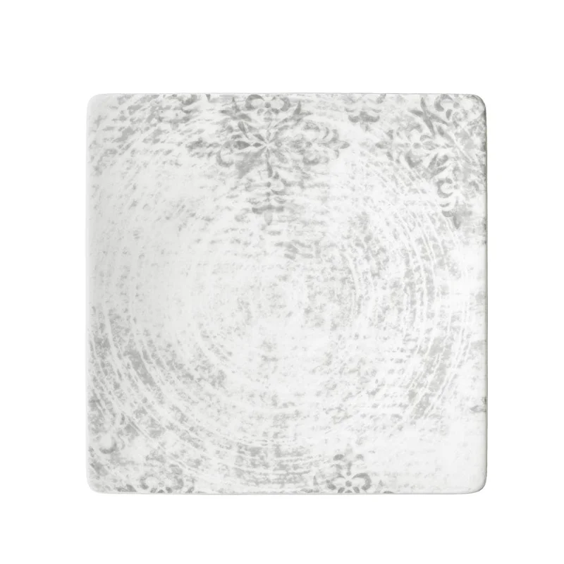 Schonwald Square Plate 7-7/8" x 7-7/8" - Structure Blue - Case of 6 Schonwald Square Plate 7-7/8" x 7-7/8" - Structure Blue - Case of 6