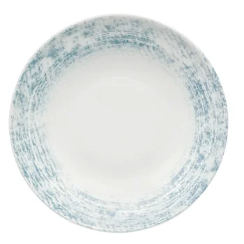 Schonwald Round Plate 8-1/4" - Structure Blue - Case of 6