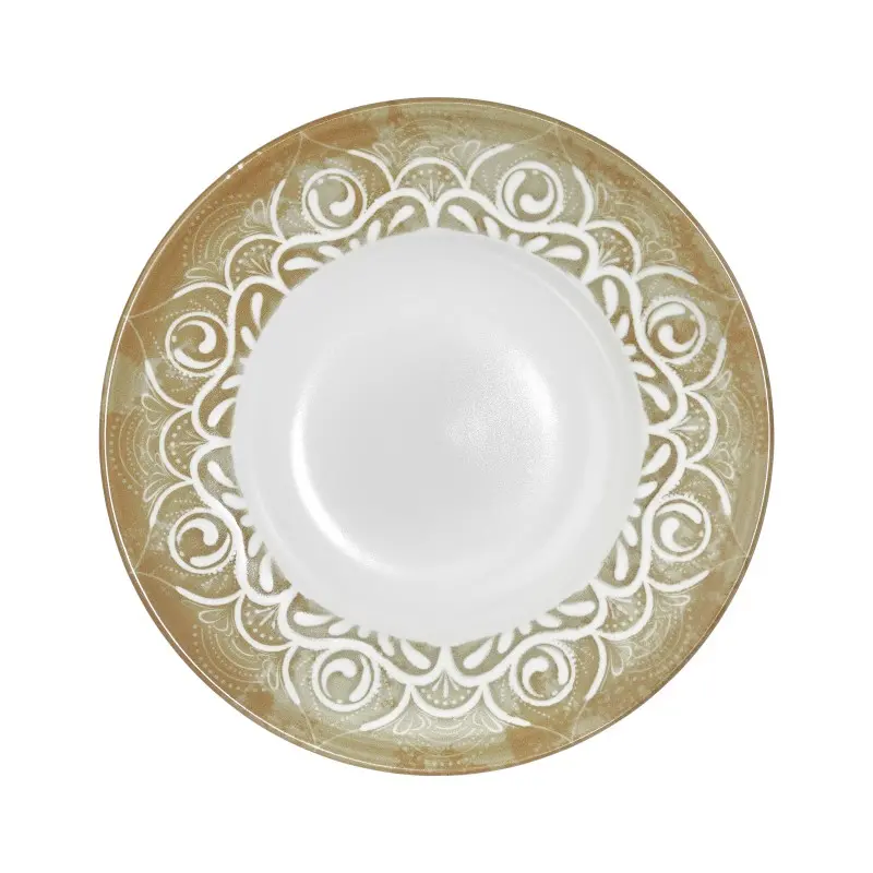 Porline Atelier Purity Dark Collection Pasta Plate 26 cm - Set of 6