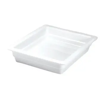 Hall China Half Size Pan 12 3/4 in x 10 3/8 in x 2 1/2 in (2 3/4 qt) Bright White