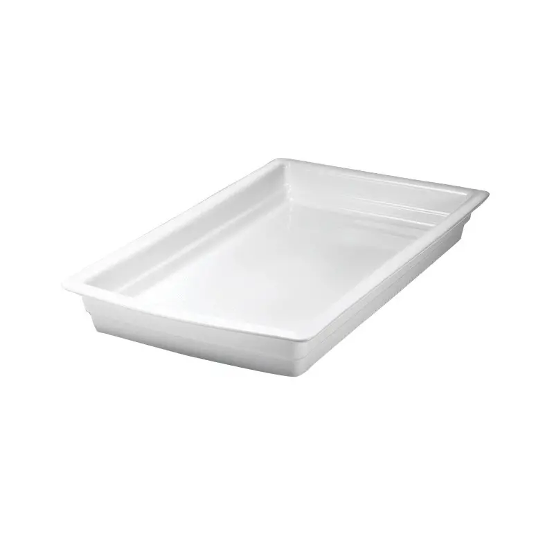 Hall China Full Size Pan 20 3/4 in x 12 3/4 in x 2 1/2 in (6 1/4 qt) Bright White