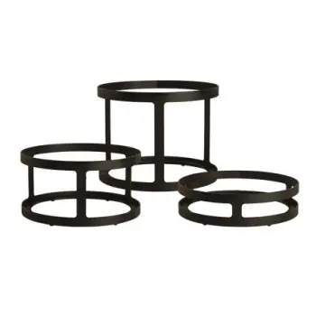 My Glass Studio Display Risers D 8 1/2 in Set Of 3 (Ht 6 5/8 in, 4 3/8 in, 2 3/8 in) Mid Modern Bronze