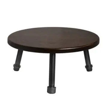 Creations Buffet Platform Stand W Pipe Legs 14 in x 6 3/4 in Chestnut