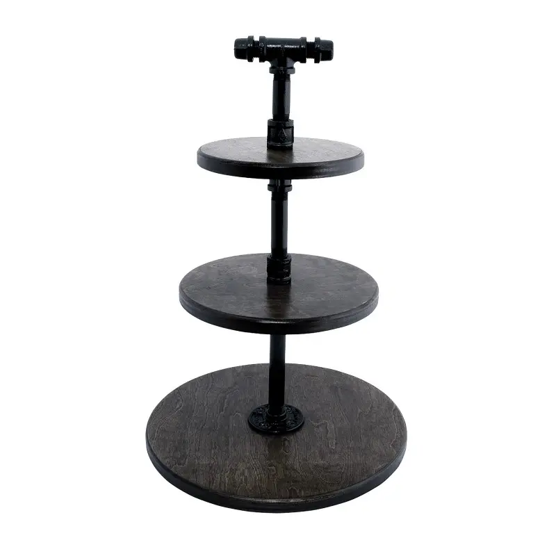 Creations Buffet 3-Tier Stand 14 in x 20 3/4 in (14, 10, 8 Platforms) Ebony Creations Buffet 3-Tier Stand 14 in x 20 3/4 in (14, 10, 8 Platforms) Ebony