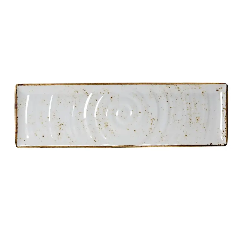 Creations Melamine Gastronorm Rectangle 21 in x 6 1/4 in Craft White Melamine Creations Melamine Gastronorm Rectangle 21 in x 6 1/4 in Craft White Melamine