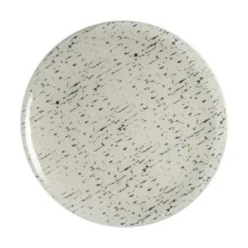 My Glass Studio Serving Platter 13 in x 1 in Mid Modern Cream/Dark Grey - Set of 4