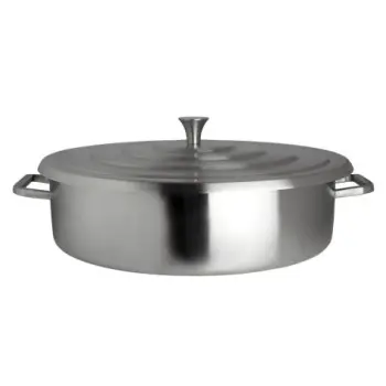 Creations Buffet Homestyle Chafer Round 2 Gal Stainless (18 in x 15 3/4 in x 5 1/2 in)