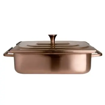Creations Buffet Homestyle Chafer Rectangle 4 qt Antique Brushed Bronze (16 1/2 in x 10 3/4 in x 6 1/2 in)