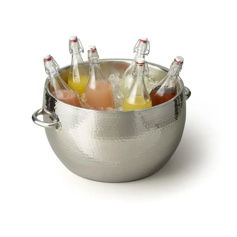 Creations Buffet Double Wall Hammered Beverage Tub 20 3/4 in x 17 3/4 in x 10 1/4 in 7 Gal Creations Buffet Double Wall Hammered Beverage Tub 20 3/4 in x 17 3/4 in x 10 1/4 in 7 Gal