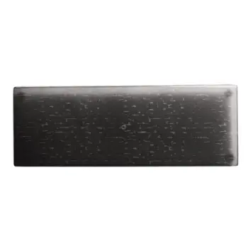 My Glass Studio Footed Board 19 3/4 in x 7 1/8 in x 7/8 in Mid Modern Dark Grey/Cream - Set of 2