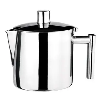 WNK HW/Buffet Tea Pot 5 1/4 in x 3 3/8 in x 4 7/8 in (21 1/2 oz) Diva Single Wall Mirror Finish