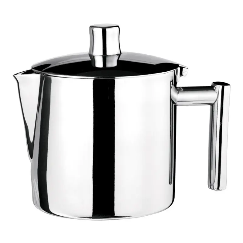 WNK HW/Buffet Tea Pot 5 1/4 in x 3 3/8 in x 4 7/8 in (21 1/2 oz) Diva Single Wall Mirror Finish