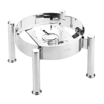 WNK HW/Buffet Stand (Stackable) withFuel Holder For Rd indux Chafer (5370S554) 13 3/8 in x 14 3/4 in x 9 in Diva