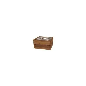 DW Haber Fusion Buffet Riser 11 in x 11 in x 6 in Teak