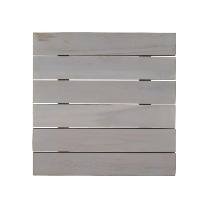 DW Haber Fusion Wood Slatted Shelf 11 in x 11 in Grey Wash DW Haber Fusion Wood Slatted Shelf 11 in x 11 in Grey Wash