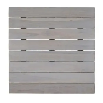 DW Haber Fusion Wood Slatted Shelf 14 in x 14 in Grey Wash