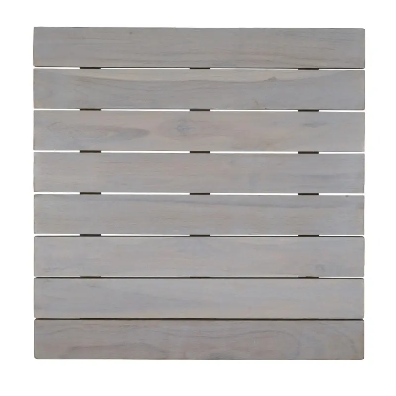 DW Haber Fusion Wood Slatted Shelf 14 in x 14 in Grey Wash DW Haber Fusion Wood Slatted Shelf 14 in x 14 in Grey Wash