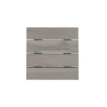 DW Haber Fusion Wood Slatted Shelf 6 in x 6 in Grey Wash