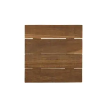 DW Haber Fusion Wood Slatted Shelf 6 in x 6 in Teak