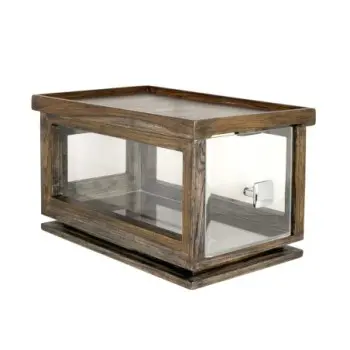 DW Haber Bakery Box W Acrylic Drawer 14 1/4 in x 8 1/2 in x 8 1/2 in Ash Grey
