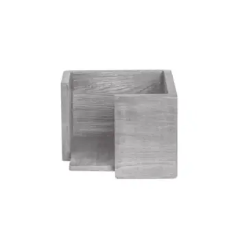 DW Haber Square Napkin Holder 5 3/4 in x 4 in Grey Wash