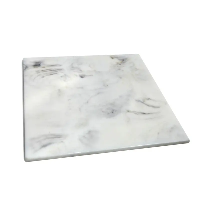 DW Haber Fusion Shelf 14 in x 14 in White Carrera Resin
