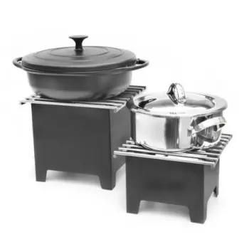 DW Haber Grill And Riser Box 7 1/2 in x 7 1/2 in x 6 in Black