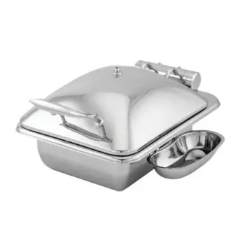 Walco HW/Buffet Rectangle Chafer with Metal Lid And Stand 18 1/2 in x 13 1/2 in x 16 1/2 in (4 qt) Idol Buffet