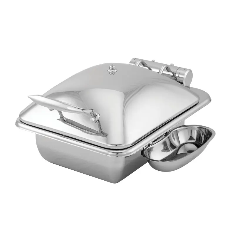 Walco HW/Buffet Rectangle Chafer with Metal Lid And Stand 18 1/2 in x 13 1/2 in x 16 1/2 in (4 qt) Idol Buffet Walco HW/Buffet Rectangle Chafer with Metal Lid And Stand 18 1/2 in x 13 1/2 in x 16 1/2 in (4 qt) Idol Buffet