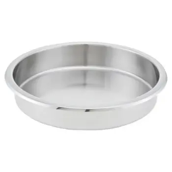 Walco HW/Buffet Round Food Pan 15 1/4 in (7 qt) Idol Buffet - Set of 8