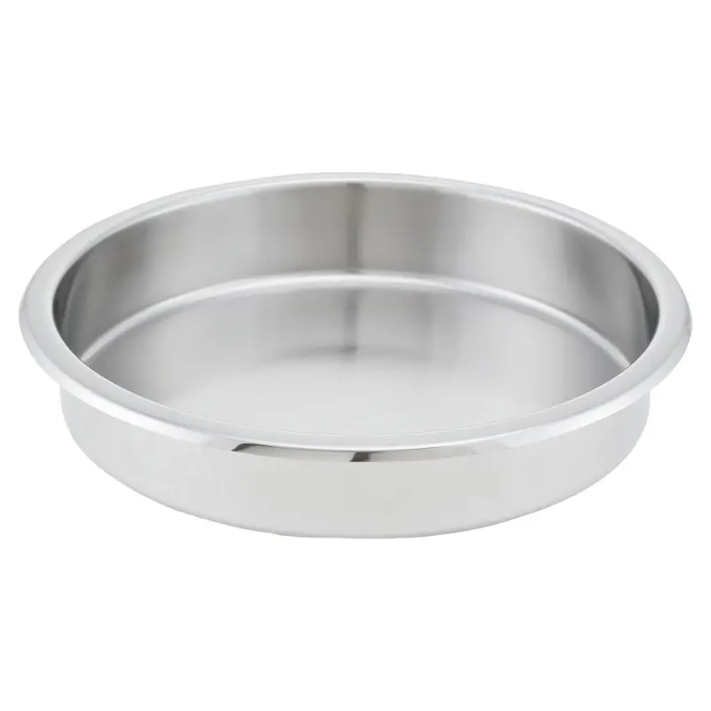 Walco HW/Buffet Round Food Pan 15 1/4 in (7 qt) Idol Buffet - Set of 8