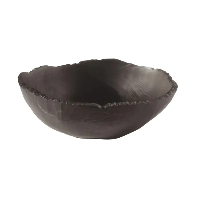 Kenny Mack Bowl Jagged Edge 10 1/2 in x 4 in (71 1/2 oz) Espresso