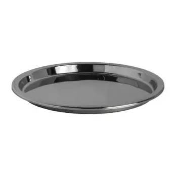 DW Haber Food Pan 2 Gal Round Shallow 1 in D Stainless Steel