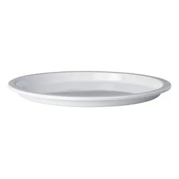 DW Haber Food Pan 2 Gal Round Shallow 1 inch White Fda Pc