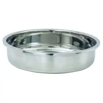 DW Haber Food Pan (4 qt) Round Roll Top And Lift Off Chafers Stainless Steel