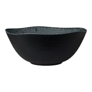 Creations Buffet Large Round Bowl 14 in x 5 7/8 in (2 Gal) Pompeii Slate - Set of 4